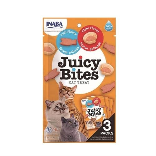 Inaba Juicy Bites Balıklı ve İstiridyeli Kedi Ödül Maması