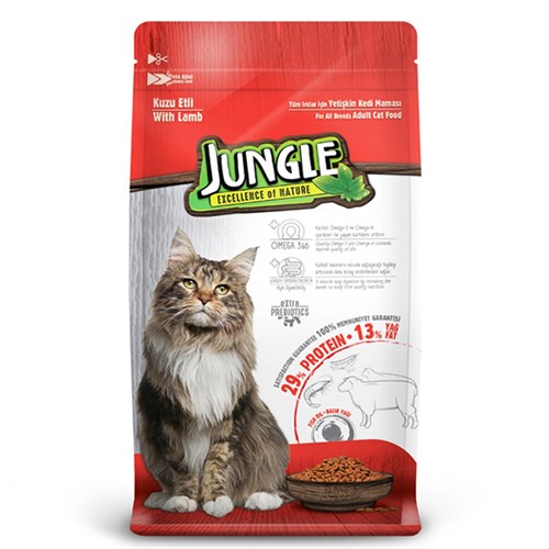 Jungle Kuzu Etli Yetişkin Kedi Maması