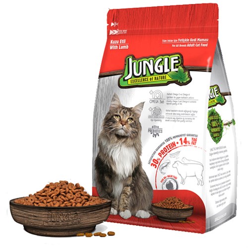 Jungle Kuzu Etli Yetişkin Kedi Maması