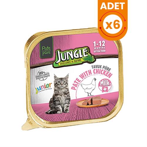 Jungle Sütlü Tavuklu Pate Yavru Konserve Kedi Maması