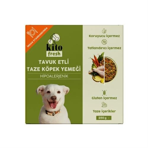 Kito Fresh Tavuk Etli Hipoalerjenik Taze Köpek Yemeği