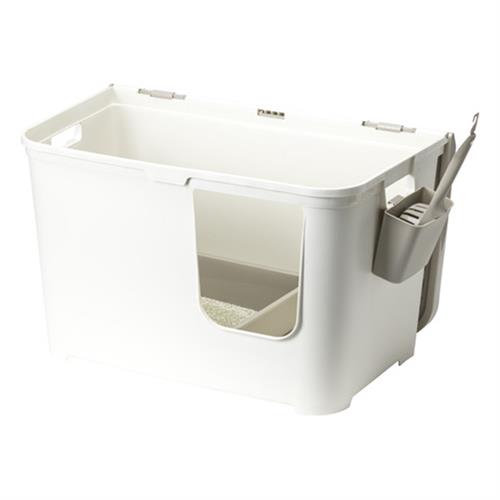 Moderna Casetta Camelia Kapalı Kedi Tuvaleti Beyaz