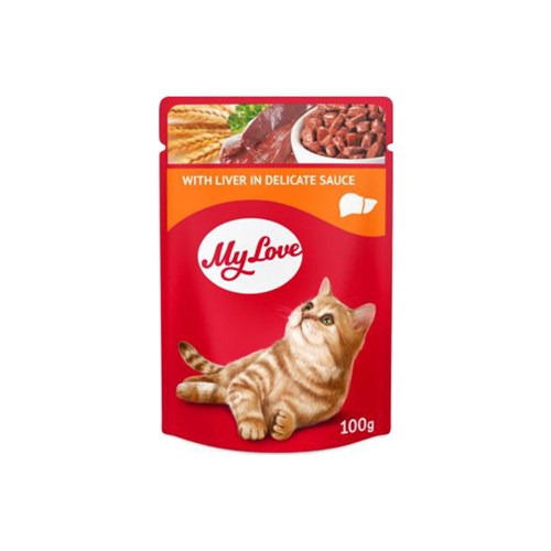 My Love Soslu Ciğerli Pouch Konserve Kedi Maması