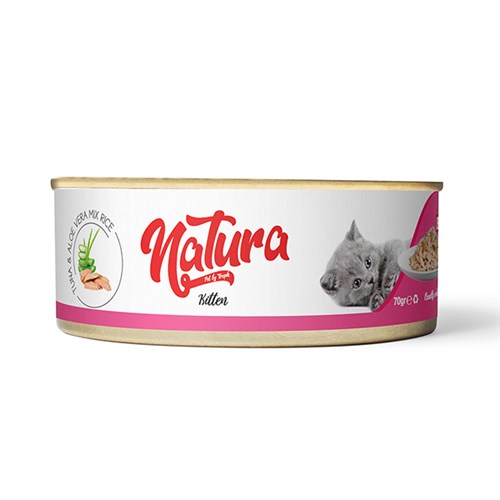 Natura Kitten Tahılsız Ton Balık ve Aloe Veralı Yavru Konserve Kedi Maması