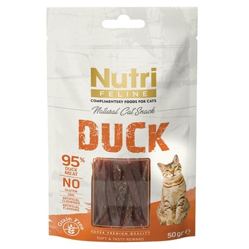 Nutri Feline Ördekli Tahılsız Kedi Ödül Maması