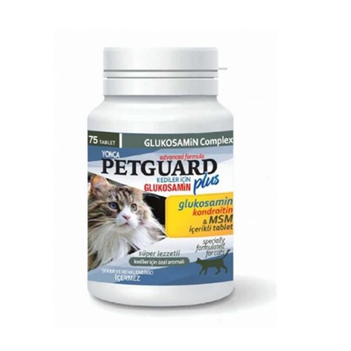 Petguard Glukosamin Plus Kedi Vitamin Tablet