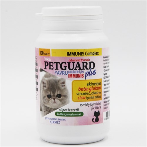 Petguard Plus Beta Glukan Immunis Ekinezyalı Kedi Vitamini