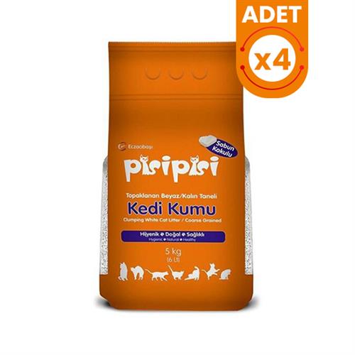 Pisi Pisi Sabunlu Topaklanan Bentonit Kedi Kumu Kalın