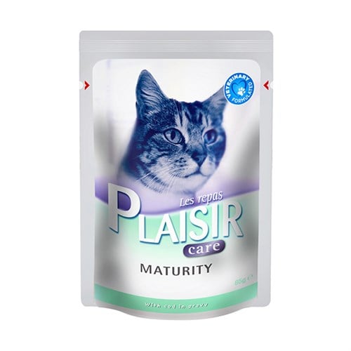 Plaisir Care Maturity Morina Balıklı Pouch Konserve Kedi Maması