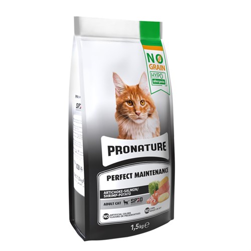 Pronature Hypo-Allergenic Tahılsız Somonlu Karidesli Yetişkin Kedi Maması