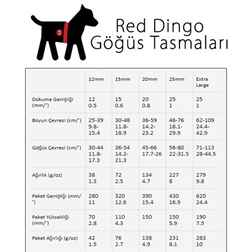 Red Dingo Ayarlı   Göğüs Tasması