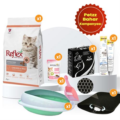 Reflex Kitten Tavuklu Yavru Kedi Maması 2 Kg + Yavru Başlangıç Paketi!