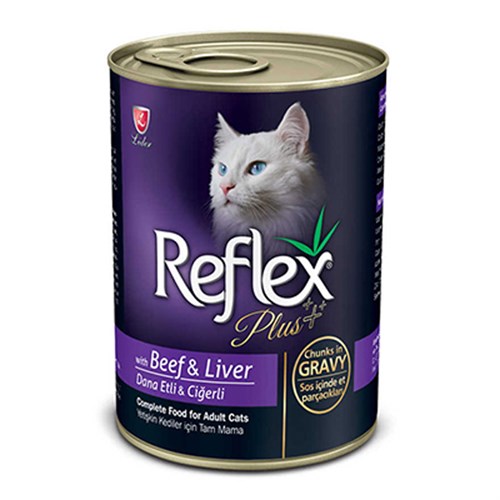 Reflex Plus Biftek ve Ciğerli Konserve Kedi Maması