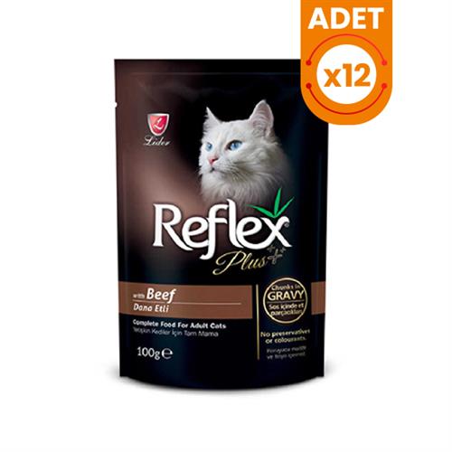 Reflex Plus Biftekli Pouch Konserve Kedi Maması