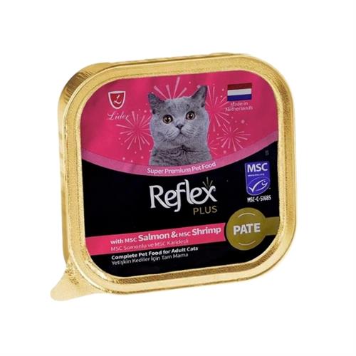 Reflex Plus Pate Somonlu ve Karidesli Yetişkin Konserve Kedi Maması