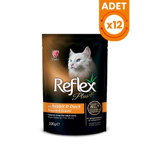 Reflex Plus Pouch Tavşan ve Ördekli Yetişkin Kedi Konservesi