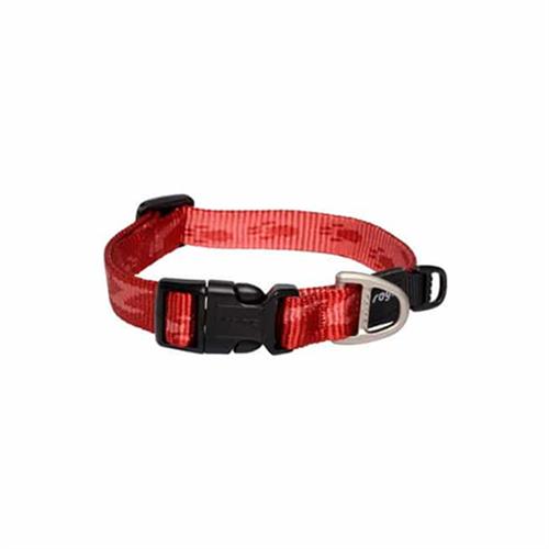 Rogz Alpinist Halsband Desenli Köpek Boyun Tasması Kırmızı