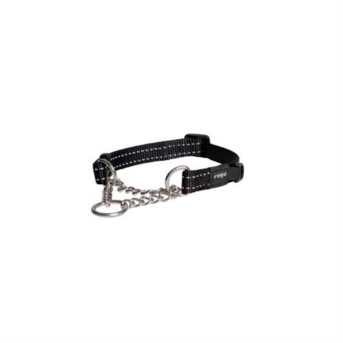Rogz Utility Control Chain Halsband Kontrol Zicirli Köpek Boyun Tasması Siyah