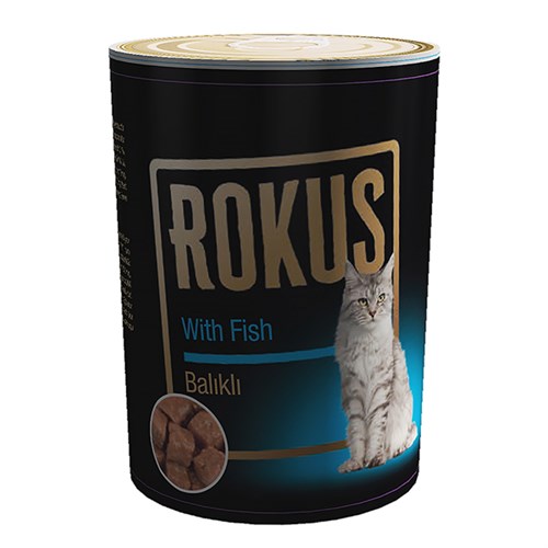 Rokus Balıklı Yetişkin Konserve Kedi Maması
