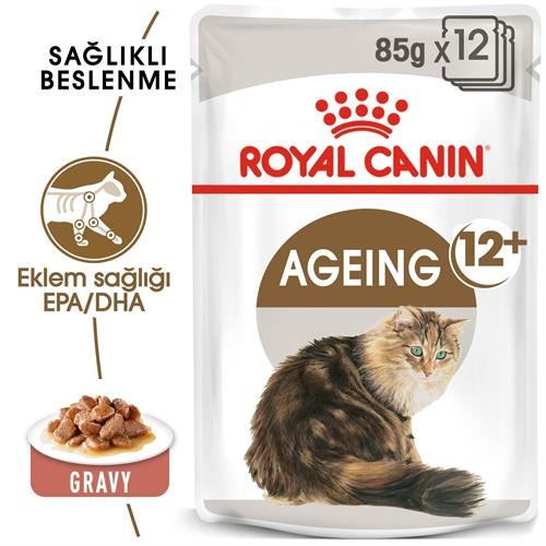 Royal Canin Ageing +12 Gravy Pouch Yaşlı Konserve Kedi Maması