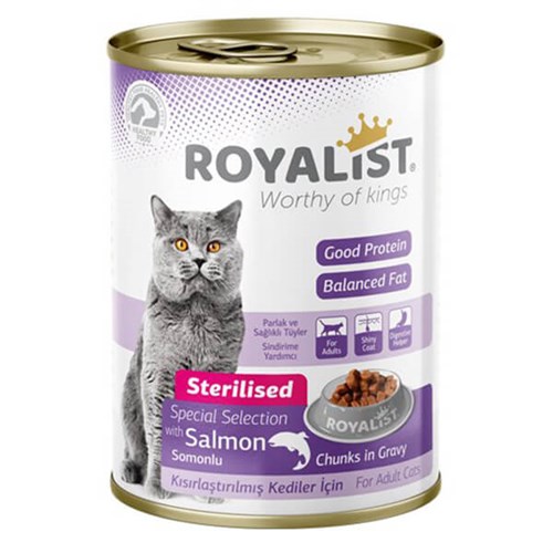 Royalist Gravy Somonlu Kısırlaştırılmış Konserve Kedi Maması