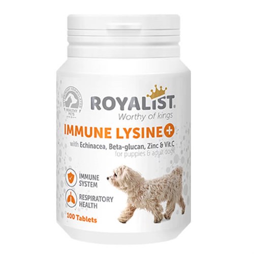 Royalist Immune Lysine Bağışıklık Güçlendirici Köpek Tableti
