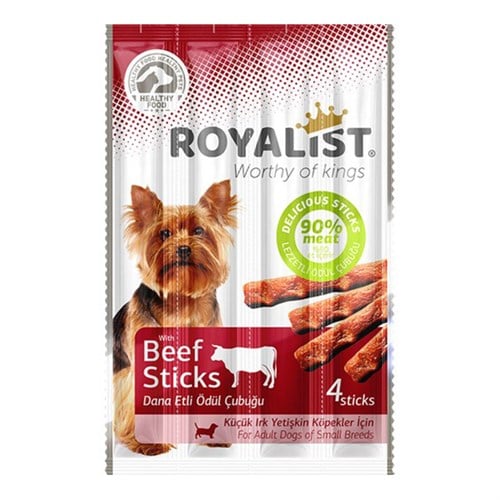 Royalist Küçük Irk Biftekli Sticks Yetişkin Köpek Ödül Maması