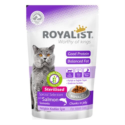 Royalist Sterilised Somonlu Kısırlaştırılmış Konserve Kedi Maması