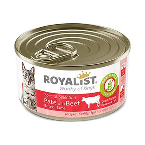 Royalist Tahılsız Biftekli Ezme Yetişkin Konserve Kedi Maması