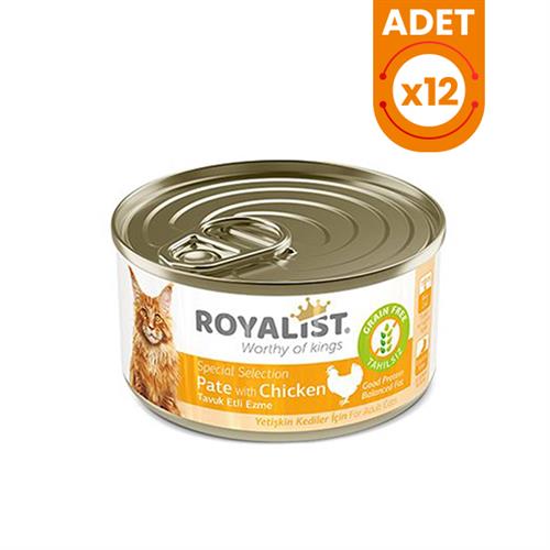 Royalist Tahılsız Tavuklu Ezme Yetişkin Konserve Kedi Maması