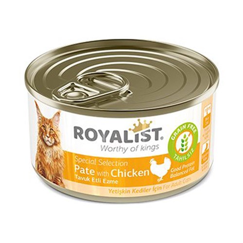 Royalist Tahılsız Tavuklu Ezme Yetişkin Konserve Kedi Maması