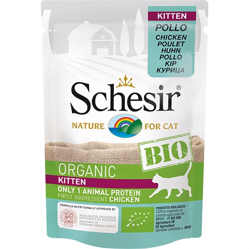 Schesir Bio Range Kitten Organik Yavru Konserve Kedi Maması