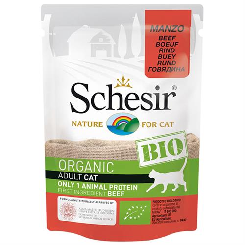 Schesir Bio Range Organik Biftekli Konserve Köpek Maması