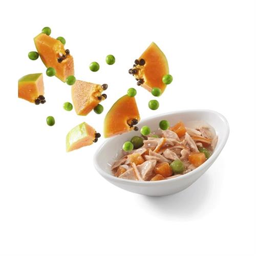 Schesir Salad Ton Balığı Surimi Papaya ve Bezelyeli Yetişkin Konserve Kedi Maması