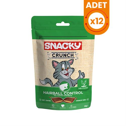 Snacky Crunch Hairball Control Tavuklu Tüy Yumağı Kontrolü Kedi Ödülü