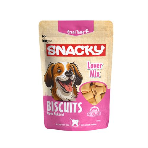 Snacky Lover Mix Diş Temizliği Destekleyici Köpek Ödül Bisküvisi
