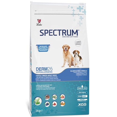 Spectrum Derm26 Hipoalerjenik Somonlu Yetişkin Köpek Maması