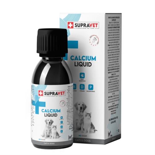 Supravet Calcium Kedi ve Köpekler için Sıvı Kalsiyum Damla