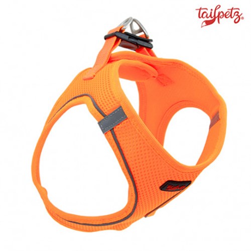 Tailpetz Air Mesh Köpek Göğüs Tasması (S) Neon Turuncu