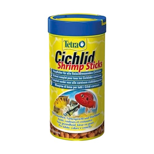 Tetra Cichlid Shrimp Sticks Etçil Cikled Balık Yemi