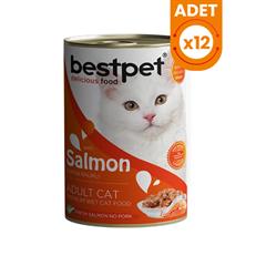 Bestpet Somonlu Jöleli Yetişkin Konserve Kedi Maması