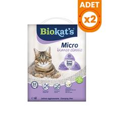 Biokats Micro Bianco Classic Kokusuz Topaklanan Doğal Kedi Kumu