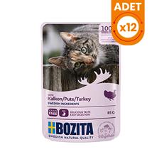 Bozita Adult Pouch Hindi Etli Tahılsız Yetişkin Konserve Kedi Maması