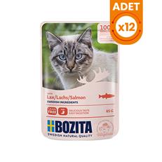 Bozita Pouch Somon Balıklı Tahılsız Yetişkin Konserve Kedi Maması