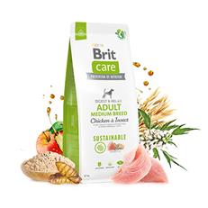 Brit Care Sustainable Tavuklu ve Böcek Proteinli Orta Irk Yetişkin Köpek Maması