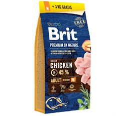 Brit Premium By Nature Adult Orta Irk Tavuklu Yetişkin Köpek Maması