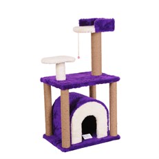 Cat Hause S01 Yuvalı Kedi Tırmalama Evi  105 Cm