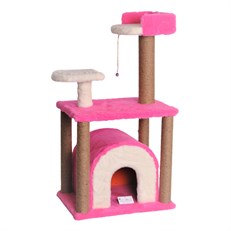 Cat Hause S01 Yuvalı Kedi Tırmalama Evi  105 Cm