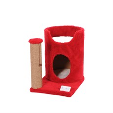 Cat Hause S04 Oval Yuvalı Kedi Tırmalama Evi  47 Cm