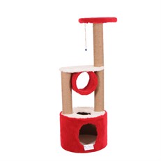 Cat Hause S05 Yuvalı Katlı Kedi Tırmalama Evi  112 Cm